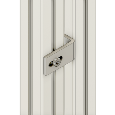 41-423-3 MODULAR SOLUTIONS ALUMINUM BRACKET<BR>30 SERIES GUARD UNIT FIXING ANGLE W/HARDWARE